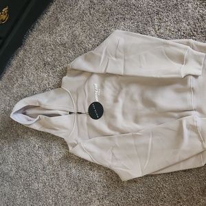 White fox hoodie moon color